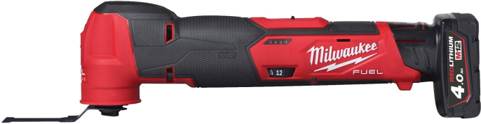 Мультитул Milwaukee M12 FMT-422X FUEL 4933472239 питание: аккумулятор, 12 В, частота колебаний: 10000-20000 кол/мин, угол колебаний: 1.8°, плавный пуск, 1 x M12 B4, 1 x M12 B2 аккумуляторные батареи, зарядное устройство C12 C