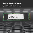 Накопитель SSD M.2 2280 M PCI Express 4.0 x4 Crucial 1Tb E100 CT1000E100SSD8 5000/4500 MBps TLC