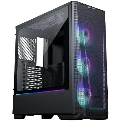 PHANTEKS Eclipse G360A, Black, 3x120mm ARGB Fan + ARGB Strip, боковая панель Tempered Glass, Mid-Tower / PH-EC360ATG_DBK02_RU