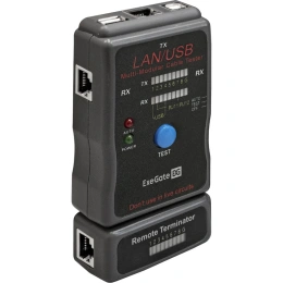 Сетевой тестер ExeGate EX-T5448 для RJ-45 RJ-11 RJ-12 USB 293160