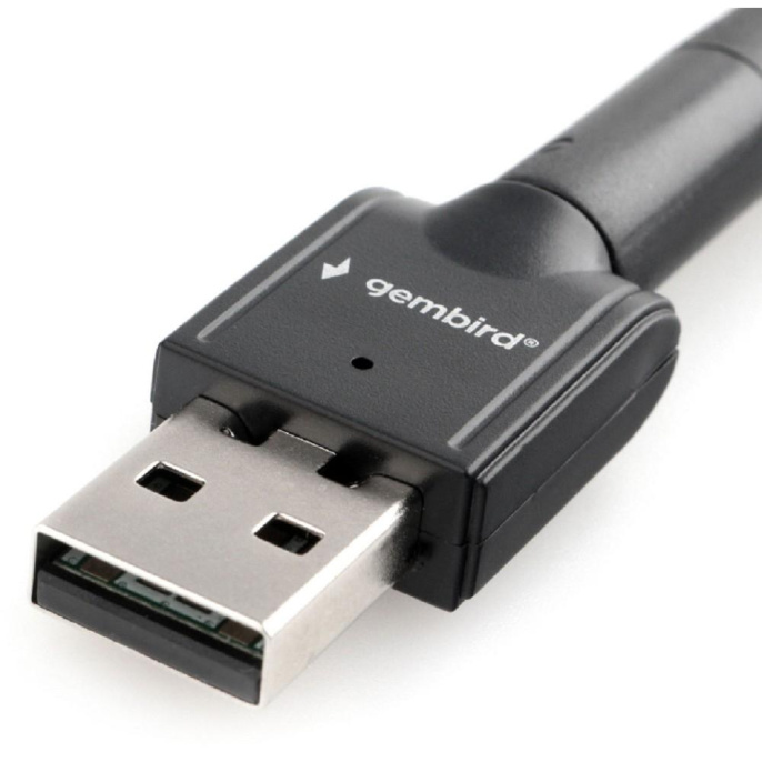 Gembird Сетевой адаптер WiFi 150 Мбит, с антенной, USB, 802.11b/g/n, RTL8188 WNP-UA-010