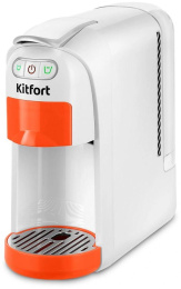 Кофемашина Kitfort КТ-7509 1400Вт белый/оранжевый