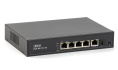 Коммутатор 4084 SKAT PoE-4E-1G-1S коммутатор PoE Plus, мощность 80Вт, порты: 4-Ethernet, 1-Uplink, 1-SFP