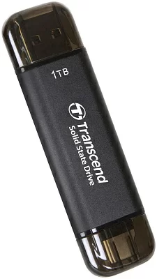 Внешний SSD диск 1TB Transcend ESD310C TS1TESD310C, USB 3.2 Gen 2, Type C (черный, два разъема: USB Type-A и Type-C)