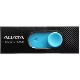 Флешка USB A-Data UV220 32ГБ, USB2.0, черный и синий [auv220-32g-rbkbl]