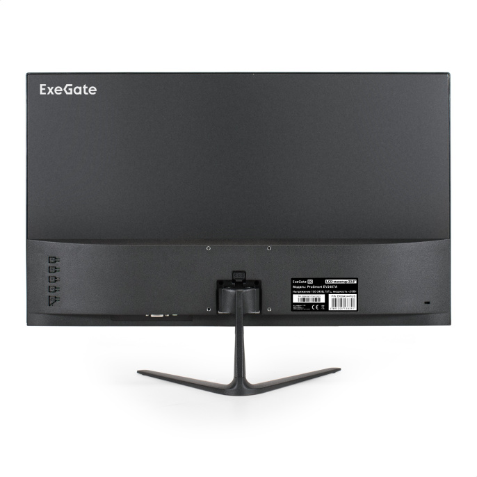 Монитор с аудио 23.8" ExeGate ProSmart EV2407A (VA LED Grade A+, FHD, 1920x1080@75Гц, 16:9, 250cd/m2, 4000:1, 178°/178°, 5ms, Speakers, D-Sub, HDMI, Audio-out, FreeSync, Low Blue Light, кабель HDMI 1.5м, VESA, регулировка наклона (tilt), черный) EX294344R