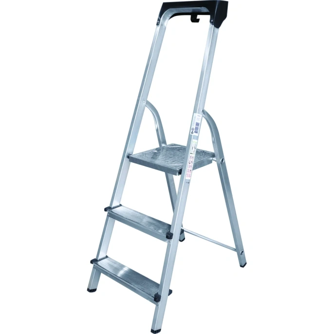 Алюминиевая стремянка с органайзером Новая Высота 3 ступени 1115103