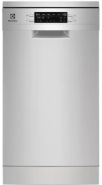 Посудомоечная машина Electrolux ESS43210SX, узкая, напольная, 45см, загрузка 10 комплектов, нержавеющая сталь