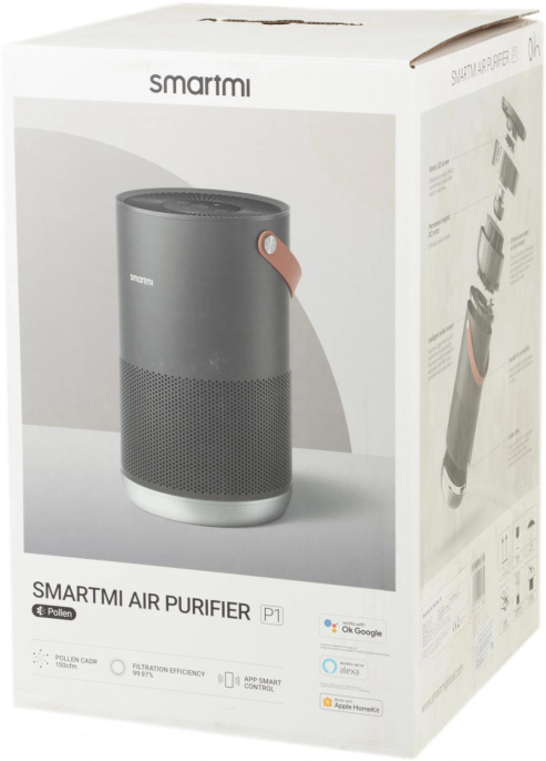Воздухоочиститель SMARTMI Air Purifier P1,  серый [zmkqjhqp11]