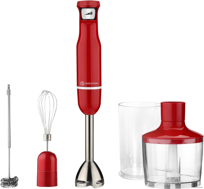 Погружной блендер 4 в 1 Evolution HBS-0641 RED