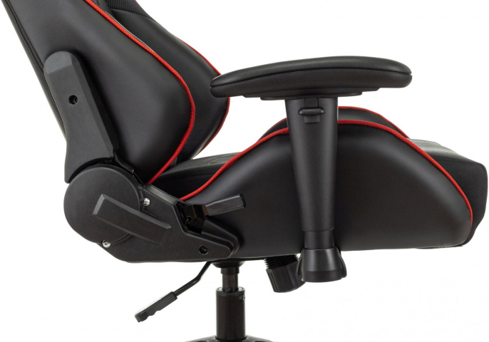 Кресло игровое Zombie VIKING 4 AERO черный/красный ткань/эко.кожа с подголов. крестов. пластик (VIKING 4 AERO RED)