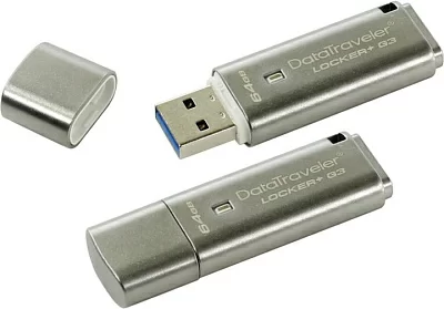 Накопитель Kingston DataTraveler Locker+ G3 DTLPG3/32GB USB3.0 Flash Drive 32Gb (RTL)