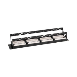 Rexant 02-0032 Панель коммутационная с кабельными органайзерами 19", 2U, 48 портов, UTP, RJ-45, CAT 5e REXANT PRO