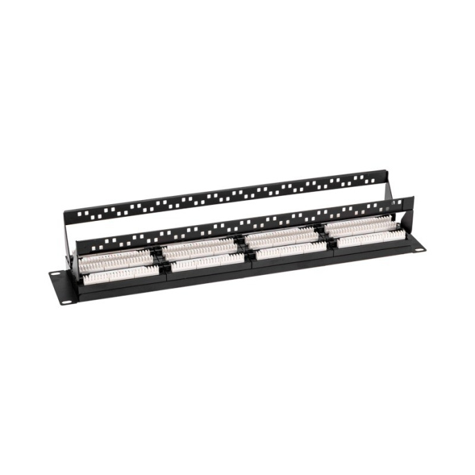 Rexant 02-0032 Панель коммутационная с кабельными органайзерами 19", 2U, 48 портов, UTP, RJ-45, CAT 5e REXANT PRO