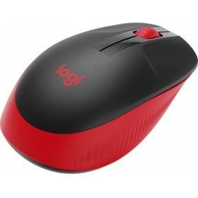 Манипулятор Logitech Wireless Mouse M190 (RTL) USB 3btn+Roll беспроводная 910-005908 black\red