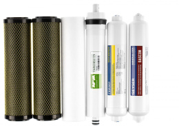 Комплект картриджей Гейзер Премиум для систем обратного осмоса ресурс:10000л упак.:6шт