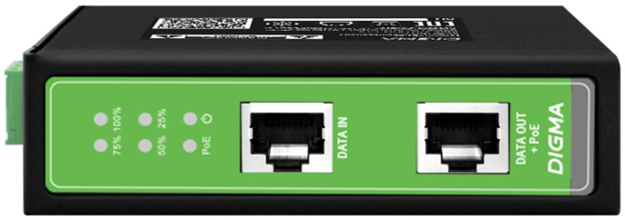 Инжектор PoE Digma DNP90W48GDXM 10/100/1000BASE-T 90Вт 37-57В (DC)