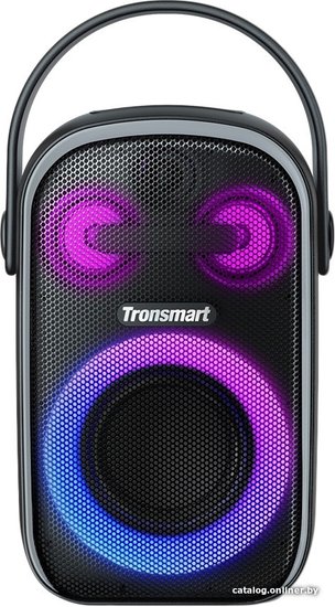 Портативная колонка Tronsmart Halo 100 60W трехполосная звуковая система, Bluetooth 5.3, водонепроницаемостьI PX6, со световыми эффектами, с ультрапортативный ручкой, до 18 часов работы, батарея 7.4V/6000mAh