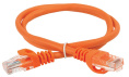 Патч-корд RJ45 UTP 5e ITK PC07-C5EU-1M5 PVC оранжевый 1.5 метра