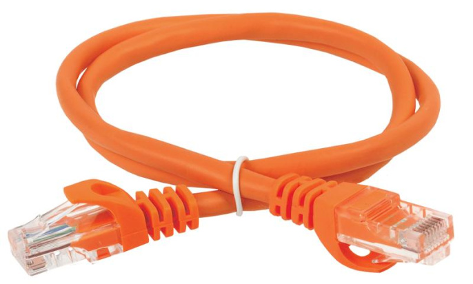 Патч-корд RJ45 UTP 5e ITK PC07-C5EU-1M5 PVC оранжевый 1.5 метра