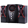 Ginzzu GM-407 2.1 с Bluetooth, выходная мощность 20Вт + 2х10Вт, аудиоплеер USB-flash, SD-card, FM-радио, пульт ДУ - 21 кнопка, стерео вход 2RCA , эквалайзер обыч