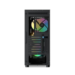 Корпус ПК без блока питания Case SAMA S40 Black, Midi-Tower, TG, 4x120mm ARGB, 2xUSB 3.0 + 1xUSB 3.1 Type-C, ATX, mATX, mITX Black S40-BKAPA4X1-GL