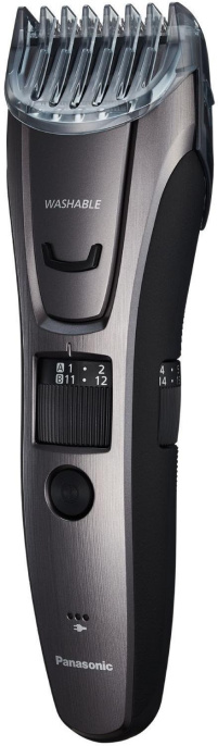 Машинка для стрижки Panasonic ER-GB80 серебристый насадок в компл:3шт