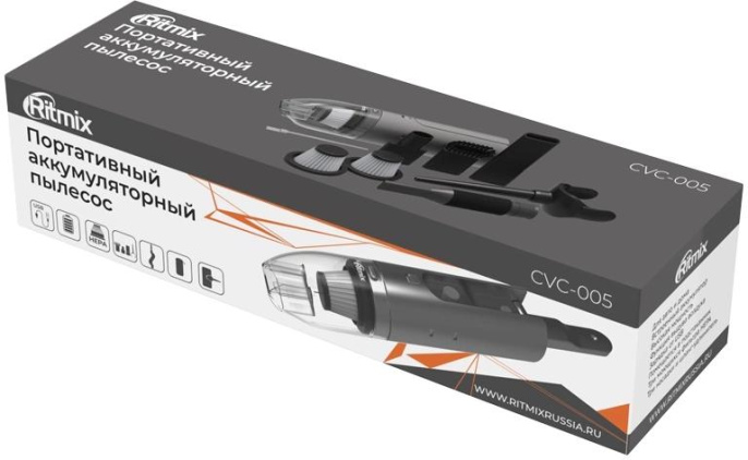 Пылесос Автомобильный Ritmix CVC-005 черный 60Вт