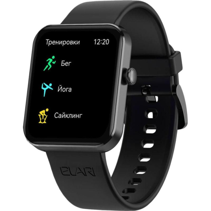 Смарт-часы ELARI Watch LITE,  1.83",  черный [kp-n1-black]