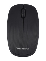 Мышь беспроводная GoPower GPM02 классическая USB черный 1/100 00-00030985