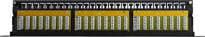 Коммутационная панель Patch Panel 19" 1U UTP 48 port кат.6 Exegate EX281082RUS разъём KRONE&110 (dual IDC)