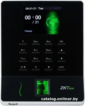 Терминал контроля доступа ZKTeco WL20 (биометрический, 2,8" TFT, алгоритм пальца: ZKFinger VX10.0, напряжение: DC 5V 0.8A, рабочая температура: 0°C - 45°C)