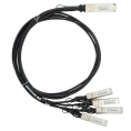 Кабельная сборка DAC SNR SNR-QSFP-40G-4xSFP+DAC-5 Трансивер 40G QSFP-40G- 4xSFP+, дальность до 5м