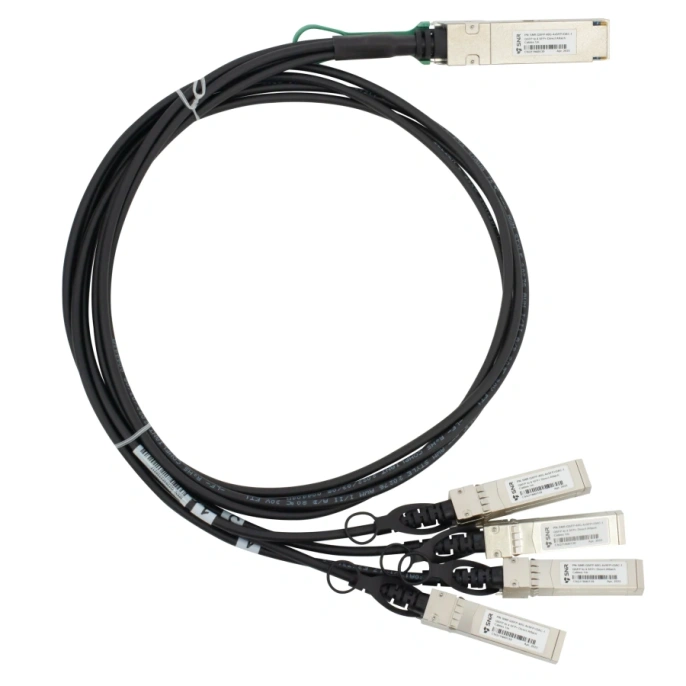 Кабельная сборка DAC SNR SNR-QSFP-40G-4xSFP+DAC-5 Трансивер 40G QSFP-40G- 4xSFP+, дальность до 5м