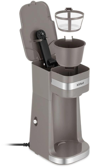 Кофеварка капельная Kitfort КТ-7316 750Вт коричневый/нержавеющая сталь