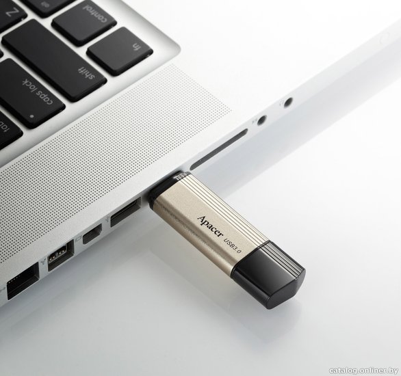 Накопитель USB Apacer AH353 64GB AP64GAH353C-1 интерфейс: USB 2.0 Type-A, USB 3.2 Gen 1 Type-A 5 Гбит/сек , с колпачком, материал корпуса: металл
