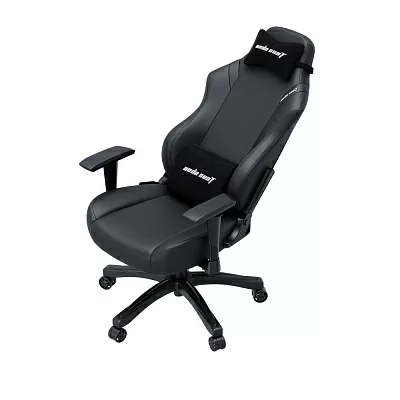 Кресло игровое Anda Seat Luna series цвет черный, размер L (110кг), материал ПВХ (модель AD18)