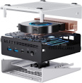 ПК Мини Chuwi UBox Ryzen 5 6600H 3.3 16Gb SSD512Gb 660M Windows 11 Pro 2x2.5GbitEth WiFi BT 90W белый/черный