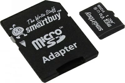 Карта памяти SmartBuy SB512GBSDCL10-01 microSDXC 512Gb UHS-I U1 + microSD--SD Adapter
