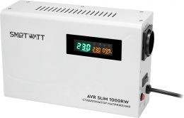 Стабилизатор напряжения SMARTWATT AVR Slim 1000RW белый [4512020310001]