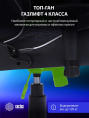 Кресло игровое Cactus CS-CHR-030BLS, экокожа, до 120кг, регулируемые 2D подлокотники,  черный/серебристый