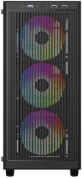 Корпус ID-Cooling Ware 310 черный без БП ATX 6x120mm 2xUSB2.0 1xUSB3.0 audio bott PSU WARE 310 ARGB