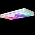 Кулер для корпуса ПК/ Case Cooler NZXT F240 RGB Core 120x120x25mm, 4-pin PWM, RGB, 75.12CFM, 30dBA, 2400RPM, White, Single-Frame RGB Fan Unit RF-U24HF-W1