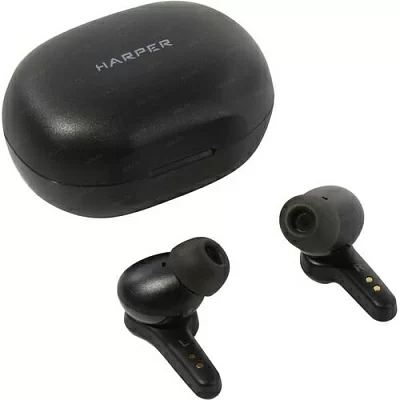 Наушники с микрофоном HARPER HB-555 Black (Bluetooth 5.0)