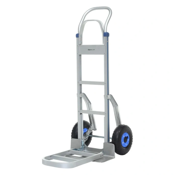 Ручная тележка с откидной полкой СТЕЛЛА-ТЕХНИК алюминий, грузоподъемность 200/250 кг FW-88А