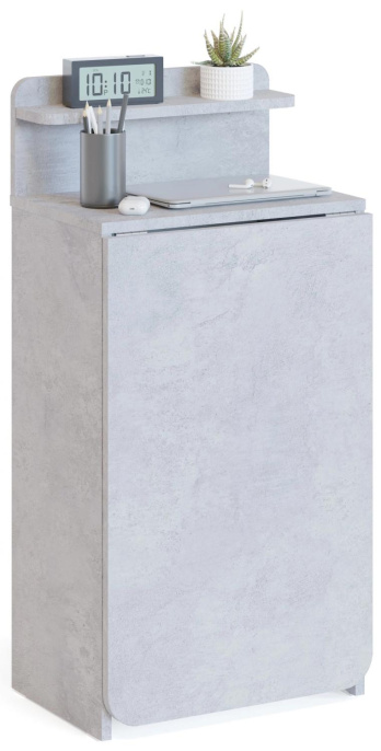 Стол для компьютера Сокол СП-19 складн. столешница ЛДСП бетон каркас хром 00-00015992