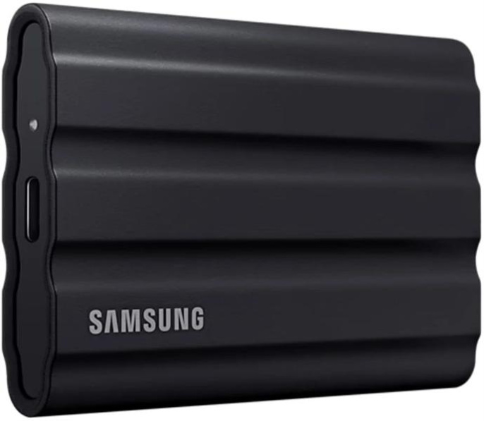 4ТБ Внешний диск SSD Samsung T7 Shield, USB-C, запись - 1000МБ/с, чтение - 1050МБ/с, черный [mu-pe4t0s/eu]
