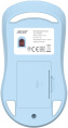 Мышь Acer OMR501 голубой оптическая 1600dpi silent беспров. USB 4but (ZL.MCE11.019)
