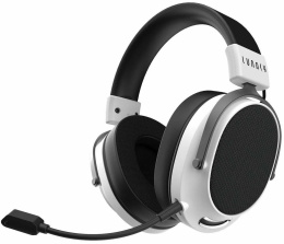 Гарнитура Lunacy Loud Белый LLHP01 беспроводные, полноразмерные, подключение: USB/2.4 GHz/Bluetoоth, шумодавление: пассивное, съемный микрофон, 30ч работы, время зарядки: 3ч, длина кабеля: 1.8м