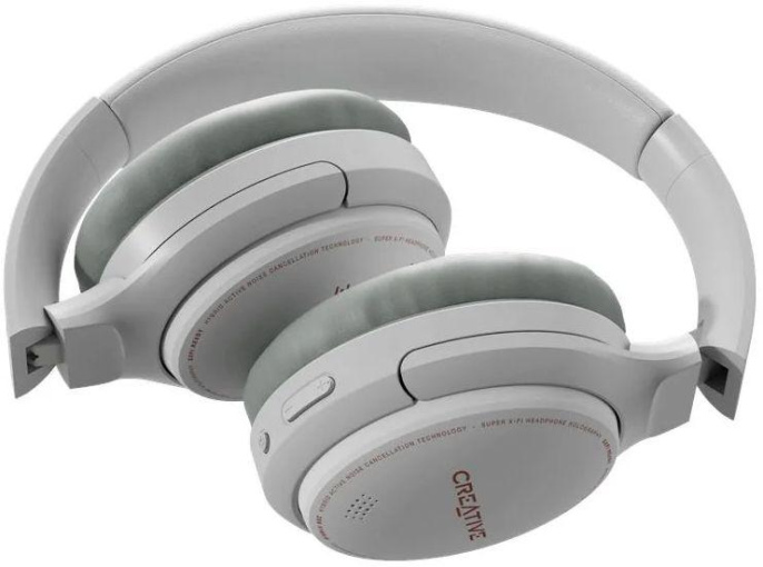 Наушники Creative Zen Hybrid, 3.5 мм/Bluetooth, мониторные, белый [51ef1010aa000]